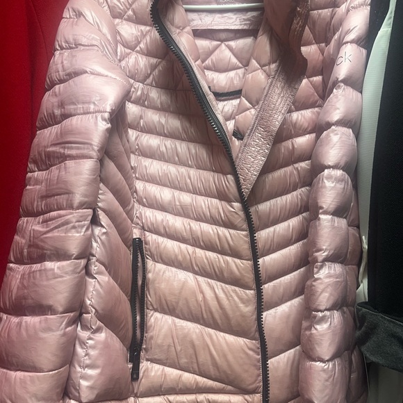 Calvin Klein Women's Blush Puffer Jacket - Picture 1 of 6
